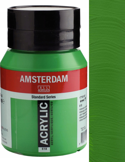 Bojë akrilike Amsterdam Standard Series 618, 500 ml, green light, jeshile e çelët