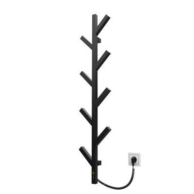 Ngrohës elektrik për peshqirë Tsedro ERL 1200x255, termostat me timer, i zi