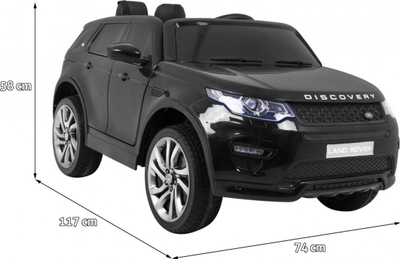 Makinë elektrike për kalamaj Land Rover Discovery, 12V, me pult, e zezë