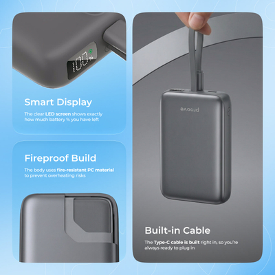 PowerBank Proove Neutron, 22.5W, 10000mAh, hiri