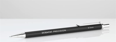 Laps mekanik Derwent Precision, 0.7mm, trup i rehatshem per dore, gri