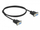 Сериски кабел DeLOCK 86608, RS-232 Sub-D9, 1 m, црн