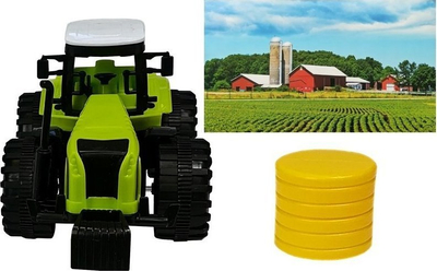 Set lodrash fermë LEAN Toys Sprayer Press, automjete plastike, efekte zanore dhe LED