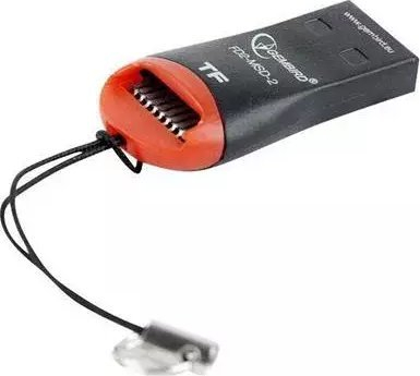 Lexues kartelash C-tech UCR-01, USB 2.0, microSD microSDHC, i zi me të kuqe