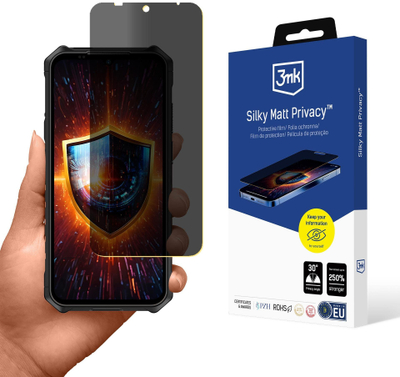 Заштитна фолија 3mk Silky Matt Privacy за Hammer Iron V, анти-рефлексна, приватност, проѕирна