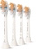 Koka zëvendësuese furçe Philips Sonicare A3 Premium HX9094/87, set 4 copë, BrushSync, të bardha