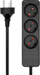 Kabllo ProXtend Danish Power Strip, 3 priza, 4 m, e zezë