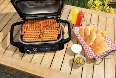 Grill i jashtëm Ninja Woodfire OG701EU, elektrik, 260°C, i zi