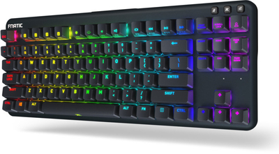 Тастатура Fnatic miniStreak, Kailh Speed Silver, САД