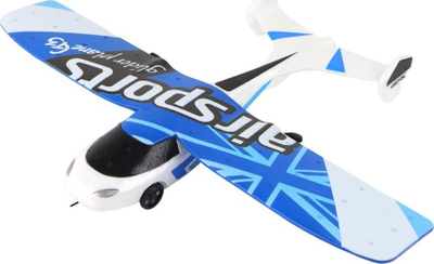 Aeroplan me pult Leantoys 4D G3, me drita, USB, bardh e kaltër