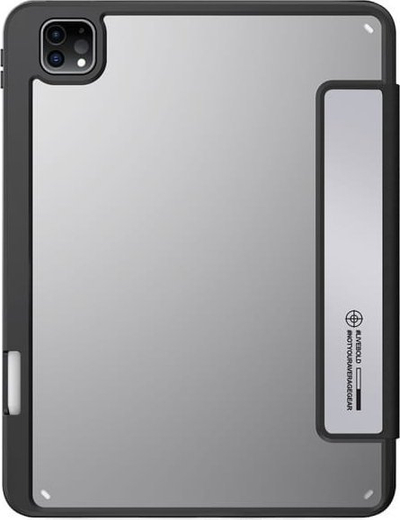 Маска за таблет Skinarma Kira Kobai Chrome Case, за iPad Pro 11\" M4, со преклопен капак, хром