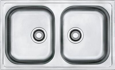 Lavaman Franke Euroform EFN 620-78, 78 x 47.5 cm, i hirtë metalik