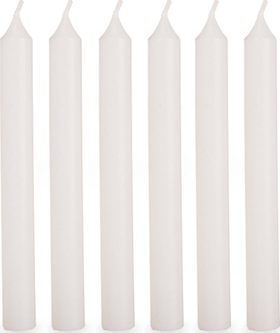 Set qirinjsh Acorde Candela, 6 copë, 15 cm, të bardhë