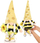 Figurinë zbukuruese Saska Gnome Little Bee, 25 cm, pranverë Pashkë, shumëngjyrëshe
