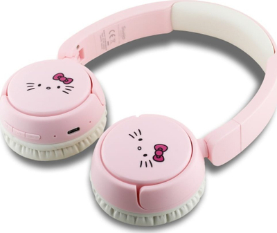 Kufje Bluetooth Hello Kitty HKOBHV6ROKFP, wireless, over ear, rozë