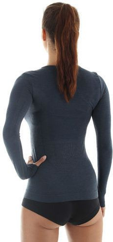 Bluzë termo Brubeck Comfort Wool LS11610 për goca, me mëngë të gjata, përditshme, madhësia M