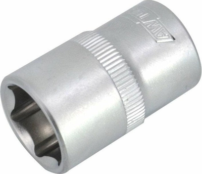 Bit çelës 1/2" HEX Black Line, 8mm, metalik