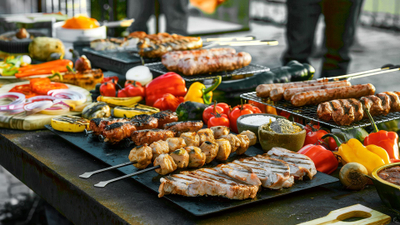 Grill me gaz Teesa BBQ 5006 Master, 5 djegësa, inox, gri