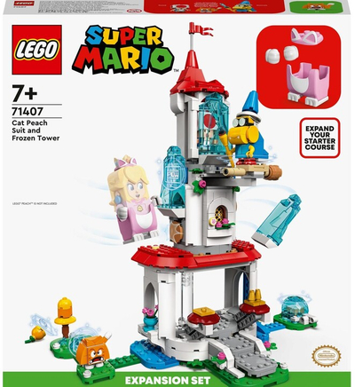 Set zgjerimi LEGO® Super Mario™ 71407 Peach the Cat and the Ice Tower, 494 pjesë