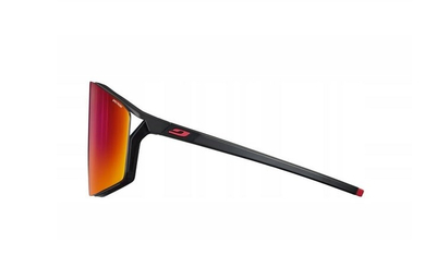 Syze sportive Julbo Edge, lente fotokromike Trivex, Cat. 3, të zeza me të kuqe