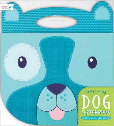 Блок за цртање Carry Along Dog, 9\" x 7\", бели листови, повеќебоен