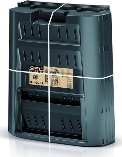 Kompostier Prosperplast CompoGreen 320L, plastikë rezistente, i zi
