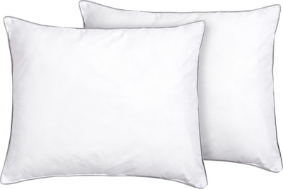Set jastëkësh PELISTER Low Microfiber, 2 copë, 50 x 60 cm, të bardhë