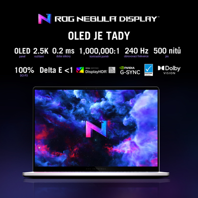 Laptop ASUS ROG Zephyrus G16 GU605MZ, 16\", WQXGA, Intel U9-185H, NVIDIA GeForce RTX 4070, 32GB RAM, 1TB SSD, i bardhë