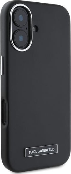 Mbrojtëse telefoni Karl Lagerfeld FW Metal, për iPhone 16 Plus 6.7", MagSafe, e zezë