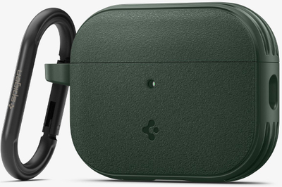 Навлака за слушалки Spigen ACS09827, за Apple AirPods Pro 3, со карабинер, зелена