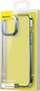 Kapak telefoni Baseus Shockproof për iPhone 13 Pro Max, transparent, blu metalik