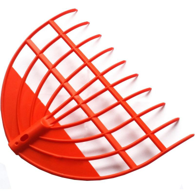 Гребло за градина Saska Garden, пластична глава 45cm, портокалова