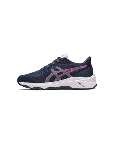 Atlete vrapimi për fëmijë ASICS GT-1000 12 GS, stabilitet, GEL, blu gri rozë, nr 5.5