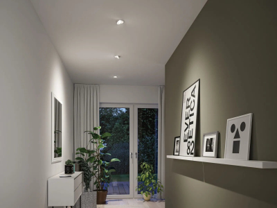 Set spote të futura Paulmann Aumus, LED, 105mm, të bardha