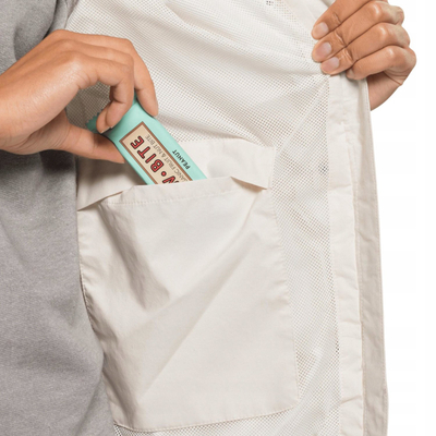 Xhaketë femrash Jack Wolfskin Nature 2L Jkt W, poliestër, e bardhë
