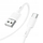 Kabllo kariku Hoco X83, USB A në Type C, 3A, 1 m, e bardhë