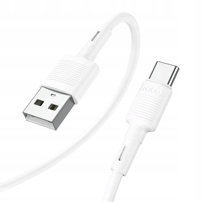 Kabllo kariku Hoco X83, USB A në Type C, 3A, 1 m, e bardhë