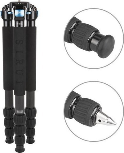 Tripod Sirui R-4214X, i gjatë deri 150 cm, mban deri 25 kg, i zi