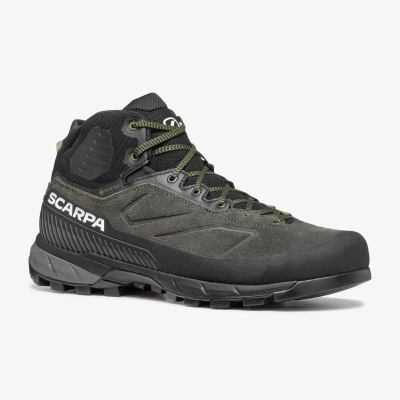 Çizme trekking Scarpa Rapid XT Mid GTX për burra, me Vibram, ngjyrë e zezë ushtarake, nr. 43.5