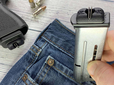 Kapëse për karikator Ulticlip Enduo, çelik inox, e zezë