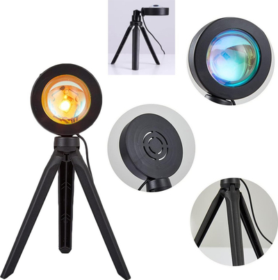 Llampa tavoline ATL ZD67E, sunrise projector, LED, e zezë