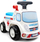 Makine ride-on FALK Ambulancë, me timon e borie, sedilje me hapësirë, e bardhë
