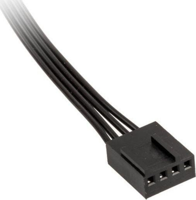Kabllo Y për ventilator PC Kolink PGW AC KOL 047, 4 pin, 0.35 m, e zezë