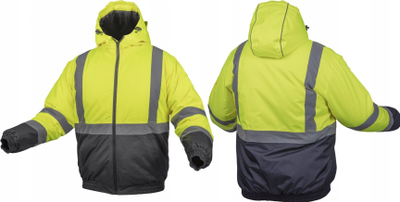 Xhaket pune për dimër Hoegert Technik, e trashë, me shirita reflektus, e verdhë hi vis