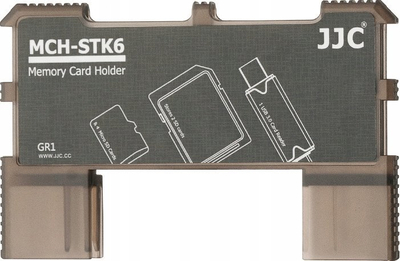 Kit mbajtës dhe lexues kartash memorie JJC MCH STK6GR, USB 3.0, USB Type C, gri
