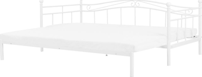 Shtrat trundle metalik TULLE, 90 x 200 cm, EU Single, i bardhë