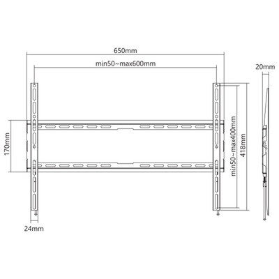 Mbajtese Per Tv Sbox Plb2264F 3780