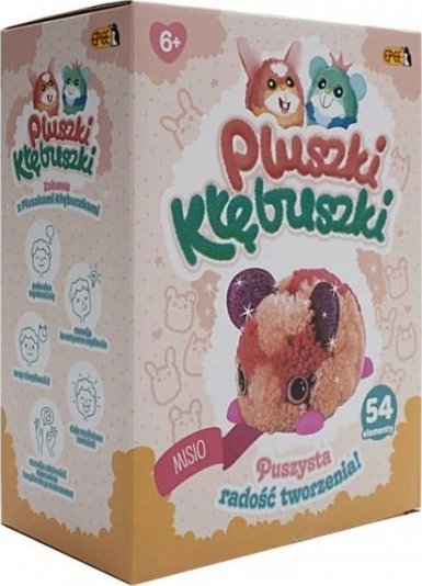 Set lodër pelushi Epee Pluszki Kłębuszki Teddy, 54 elemente, shumëngjyrësh