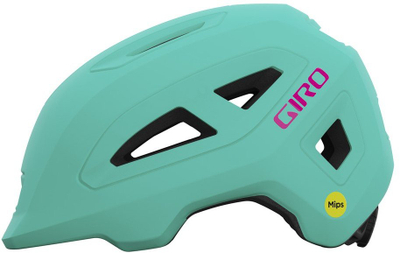 Детска велосипедска кацига Giro Scamp II, систем Roc Loc Junior, црвена со дизајн Animal