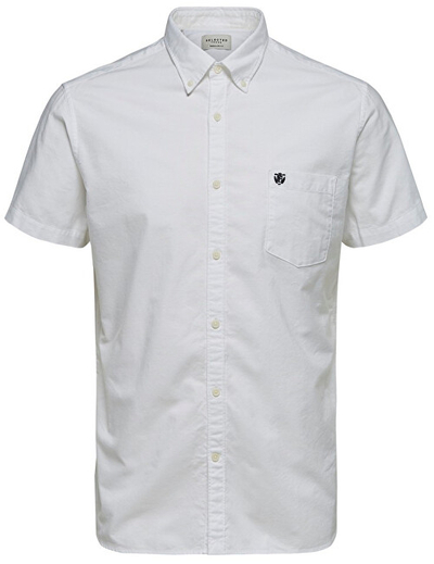 Këmishë Selected Homme Regcollet, e bardhë XL